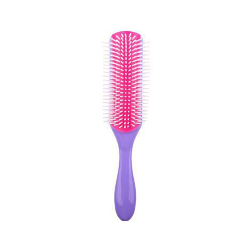

Anti-static Smooth Tool Hair Styling Scalp Massager Hair Brush Hair Comb 9-Rows Detangling розовый