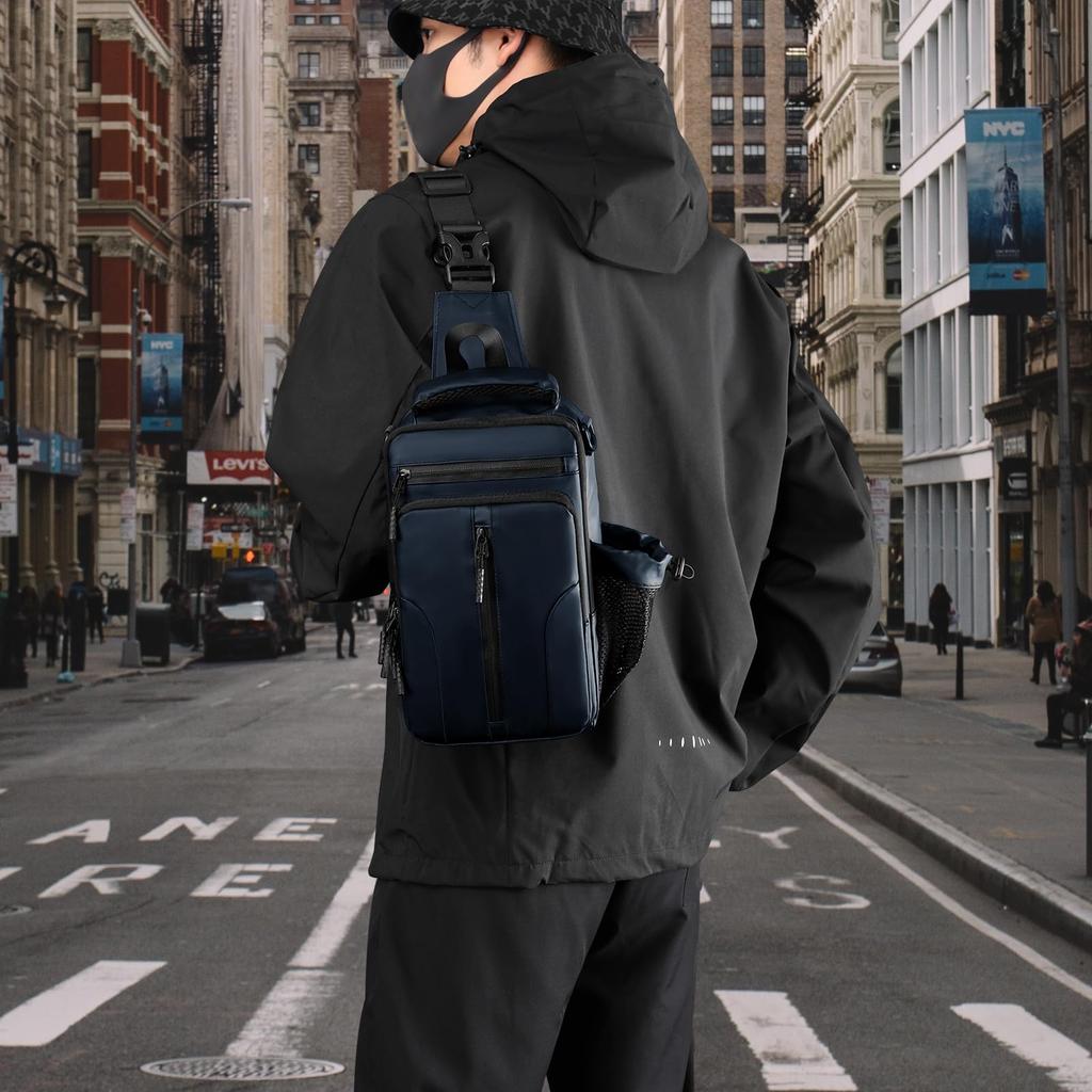 CYCOKLY Körper Schulter Umhängetasche Sporttasche für Beliebt für Radfahren und Groß mit USB-Ladeanschluss Tasche, Tasche, Tasche, Männer, Reise, Kapazität, Wasserdicht,