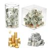 Acrylic Transparent Piggy Banks for Adults Clear Money Box Saving Bank Break To Open Cash Can Jar Coin Storage Organizer Case