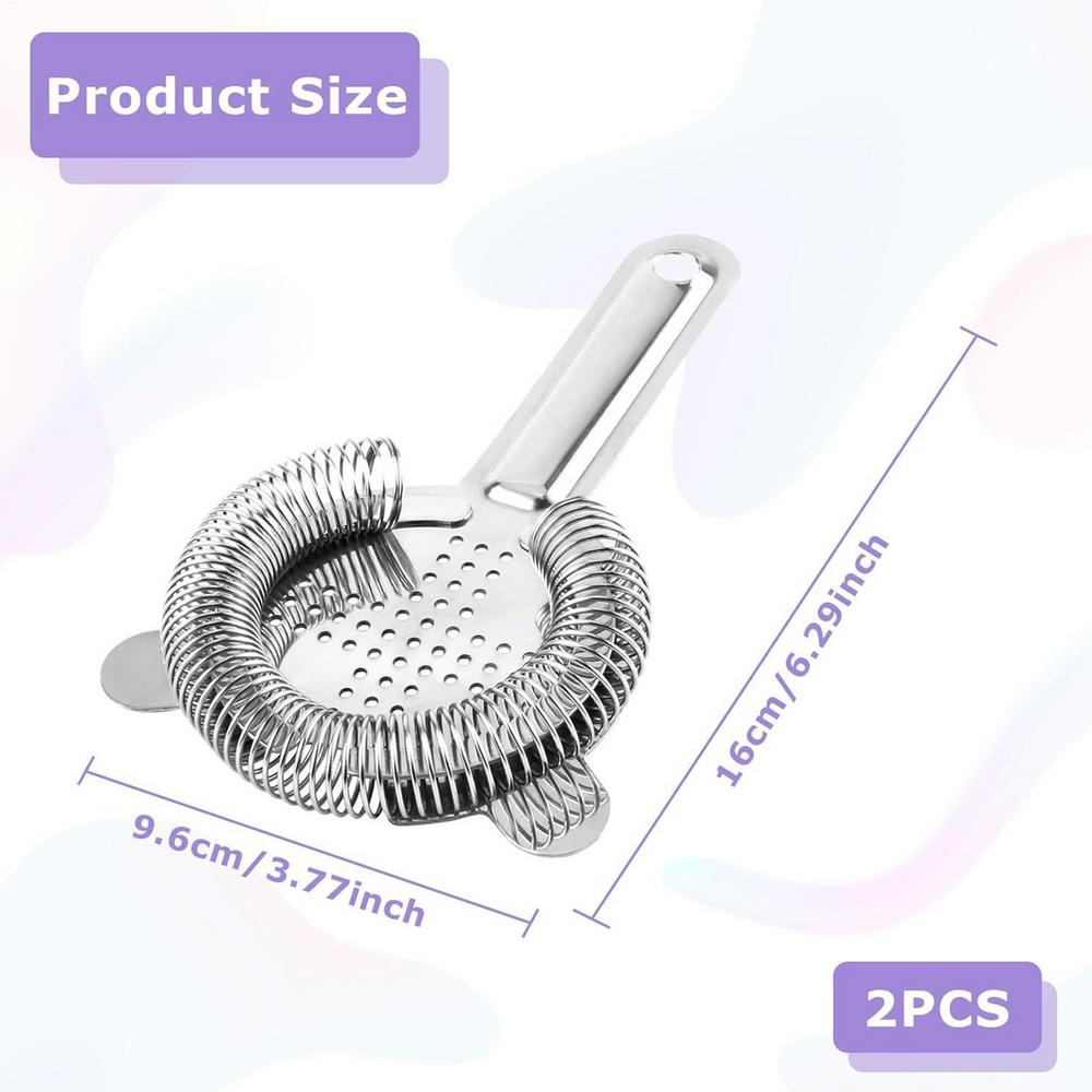 

Коктейльный стрейнер Маленький сетчатый стрейнер Барный стрейнер из нержавеющей стали Подходит для всех шейкеров Высококачественные барные аксессуары