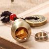Lucky Rope Blessing Paper Car Accessories Brass Money Car Key Chain Bag Keychain Keyfob Key Rings
