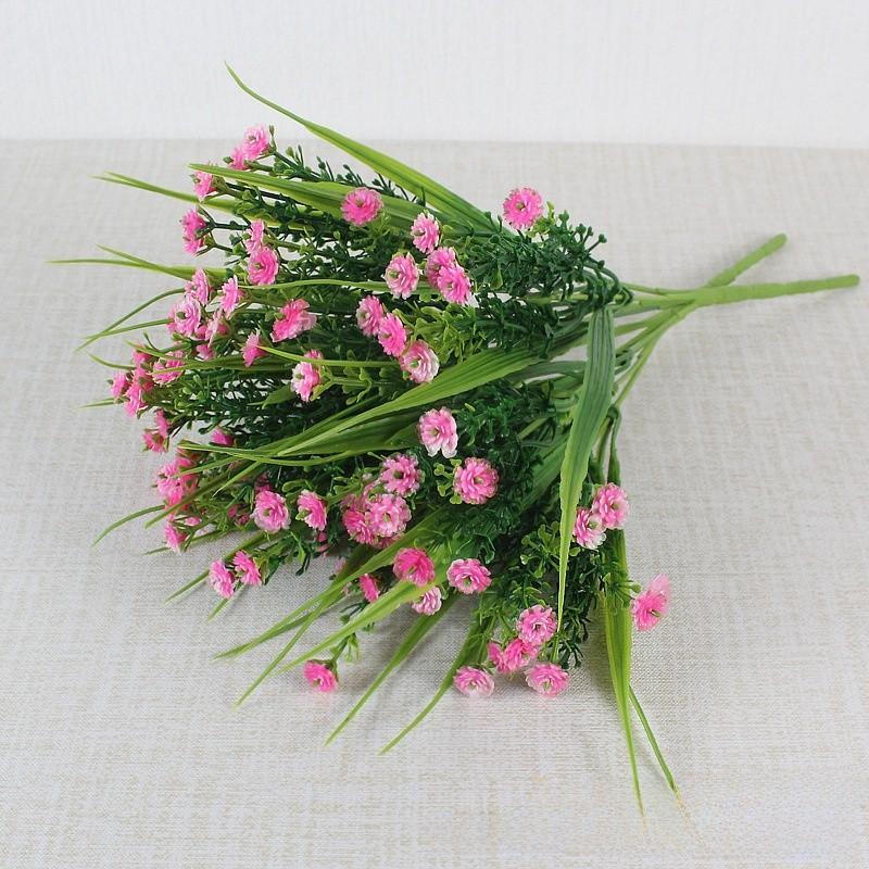 Grass Artificial Spring Gypsophila Paniculata For Patio Garden Decorations Wall