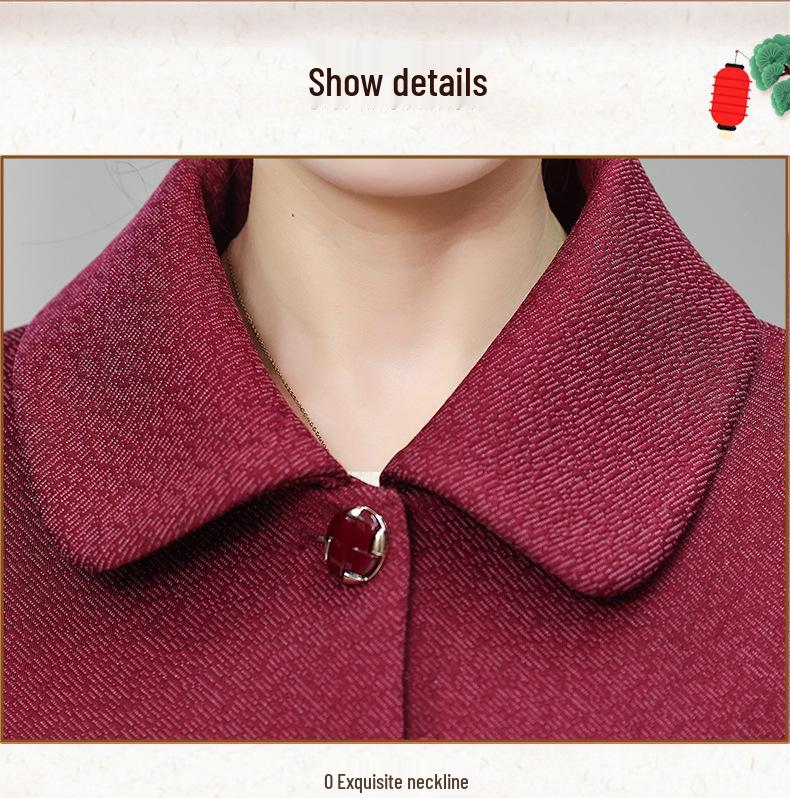 2026 New Spring Women's Outerwear - Grandma's Stylish Top for Elderly Women