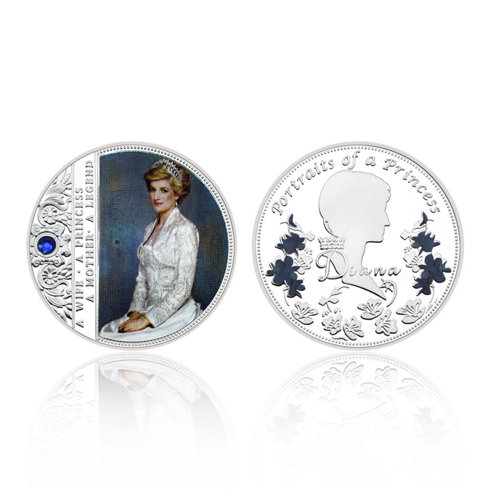 Diana, Queen of England commemorative coin, England s last rose challenge coin, fan commemorative collection
