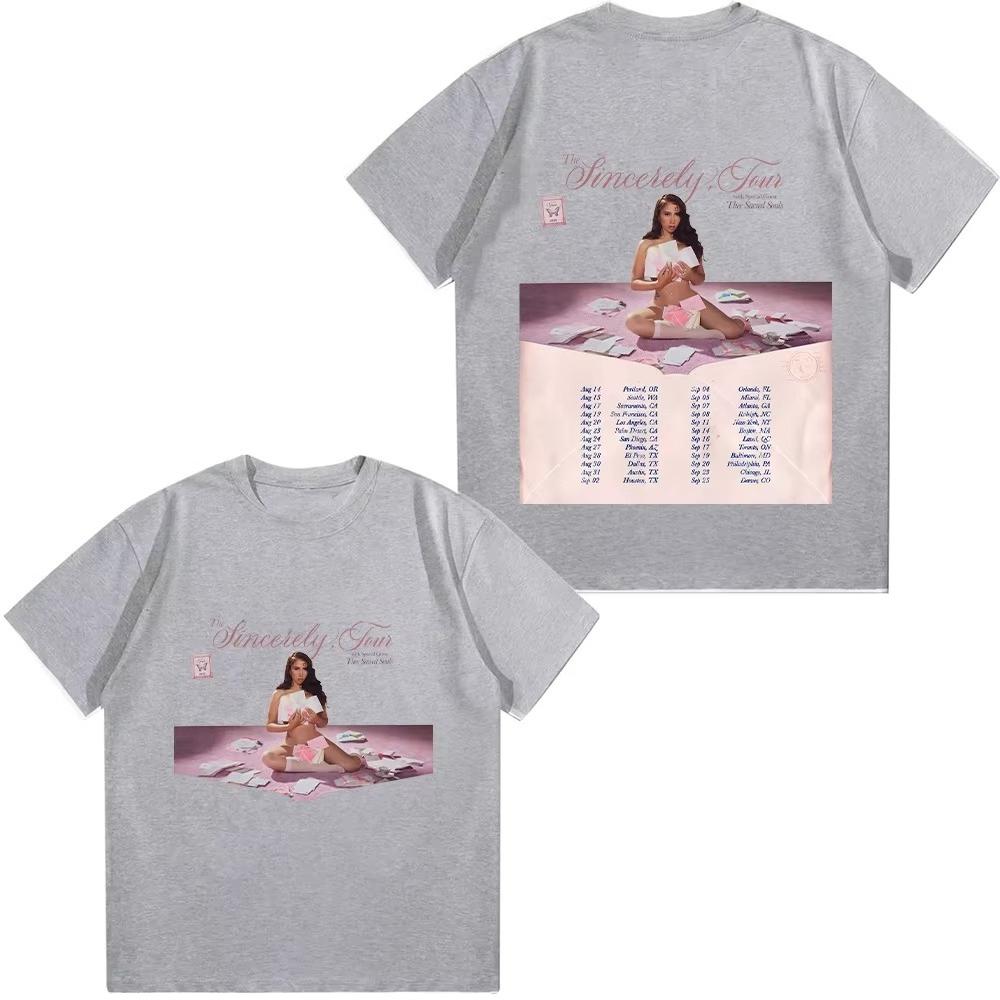 Sincerely Tour 2025 T-Shirts Mode Siniger Herren Damen Baumwolle Weiches T-Shirt Harajuku Y2K Kleidung Oberteil Herbst und Winter Unterwäsche