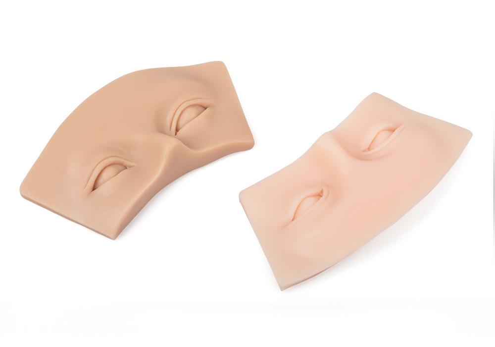 Silicone Eyebrow and Eyelid Cross-Stitch Embroidery Practice Skin