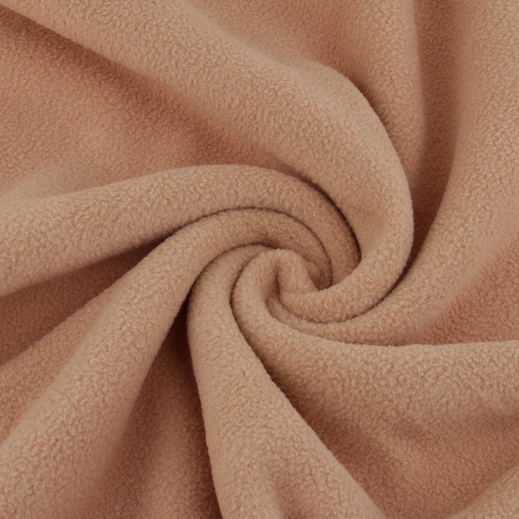 Anti Pill Solid Fleece Textile Polyester Double Side Fabric by Meter for DIY Quilt Plush Toy Making