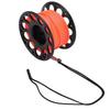 30m   98.43ft Scuba Diving Reel Aviation Aluminum With Double Ended Hooks Multi Purpose Finger Spool Reel Black