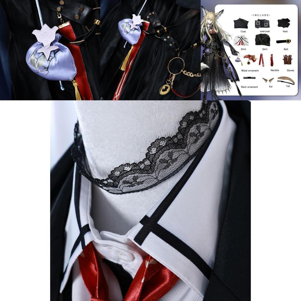 Cosplay Costume Full Set With Wig And Shoes For Anime Roleplay Characters Included