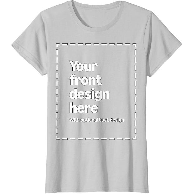 Custom Front & Back Print T-Shirt with Your Image for Men, Women and Kids by Modify by Amazon Merch On Demand