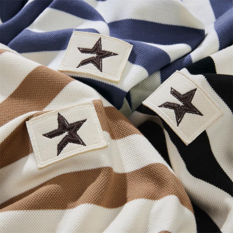 Autumn Striped Crew Neck Sweater Men'S Loose Large Size Long Sleeve Casual Korean Edition Youth Top Trendy Brand