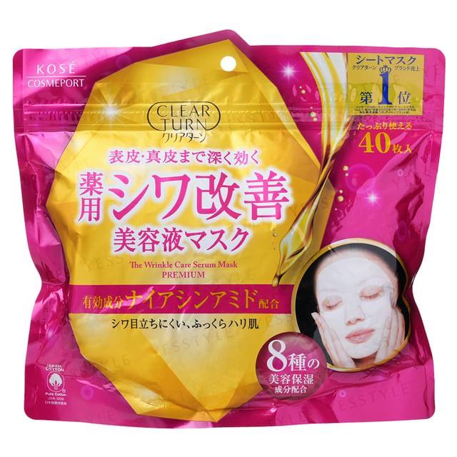 Kose - Clear Turn Premium The Wrinkle Care Serum Sheet Mask 40 pcs