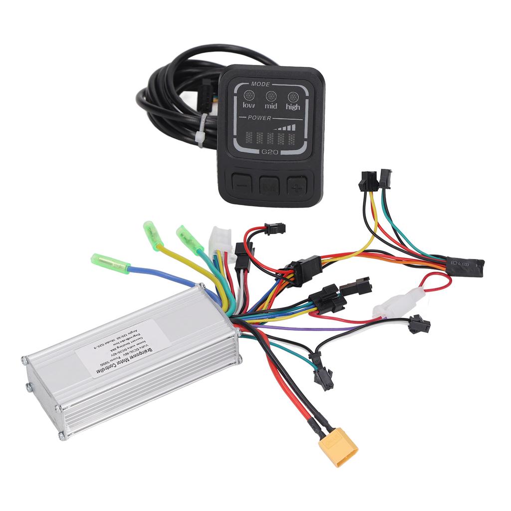 Electric Bike Controller 36V 48V 500W Scooter Motor Controller with G20 Display Panel Set Kit