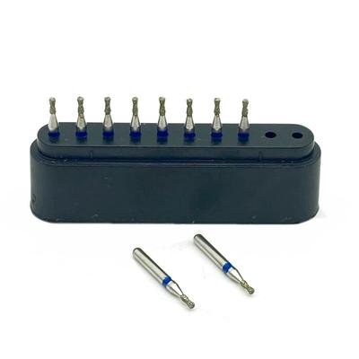 Fresa Diamantata Dentale con Gambo da 1,6 mm per Manipolo ad Alta Velocità Burs Dentali ad Alta Velocità Strumento Lucidante per Dentista 10 pz/set