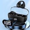 Transparent Warehouse Ear Clip Bluetooth Headset with Digital Display Noise Reduction Bone Conduction Earphones