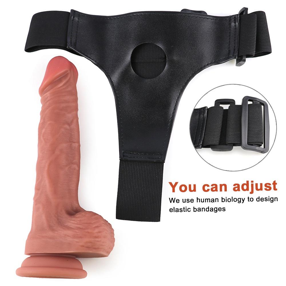 Strap On Dildo For Women Silicone Big Realistic Soft Penis Strap-on Belt Anal Sex Toys for Couples Adults 18
