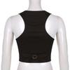 Gothic Fashion vintage Jacket Vest Solid Aesthetic Vintage Slim Button Streetwear Chic Vest Tops Sleeveless Casual Tanks Cropped