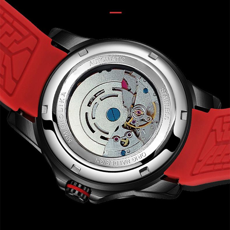 Neue TOP Marke Luxus herren Uhr Mit Box Voll Automatische Hohl Mode Wasserdicht Leucht männer Mechanische Uhren