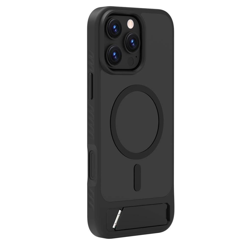 LEREACH Le-Chic Serie Für iPhone 16 Pro Max Hülle Kompatibel mit MagSafe Ständer TPU+PC Handyhülle