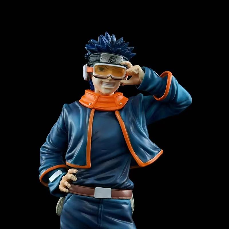 Cartoon Uchiha Obito Action Figure Hand-Made Desktop Ornaments Childhood Memory Desk Statue for Anime Fans Collectible Toy