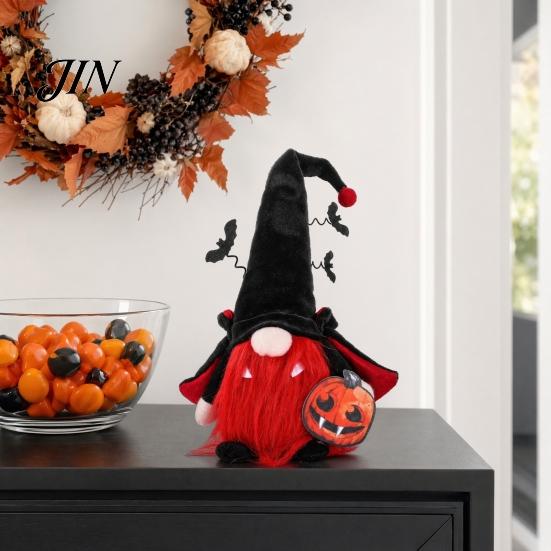 Spooky Halloween Decorations Gnome Decor, Faceless Vampire Bat Doll Figurine for Shelf Table, High-quality Decor Cute Ornament Party Home, Trick
