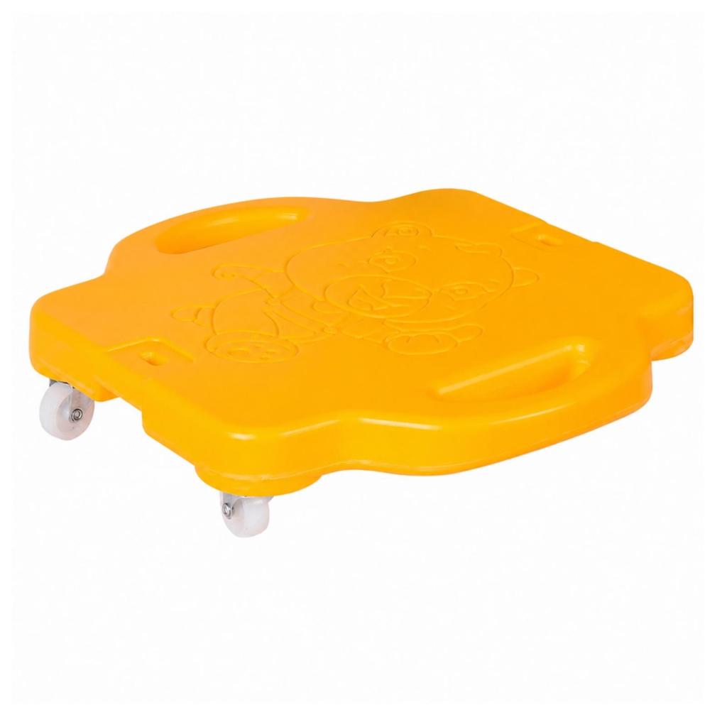 Low-Slung Children's Balance Scooter Sturdy Ride-Along Board with Caster