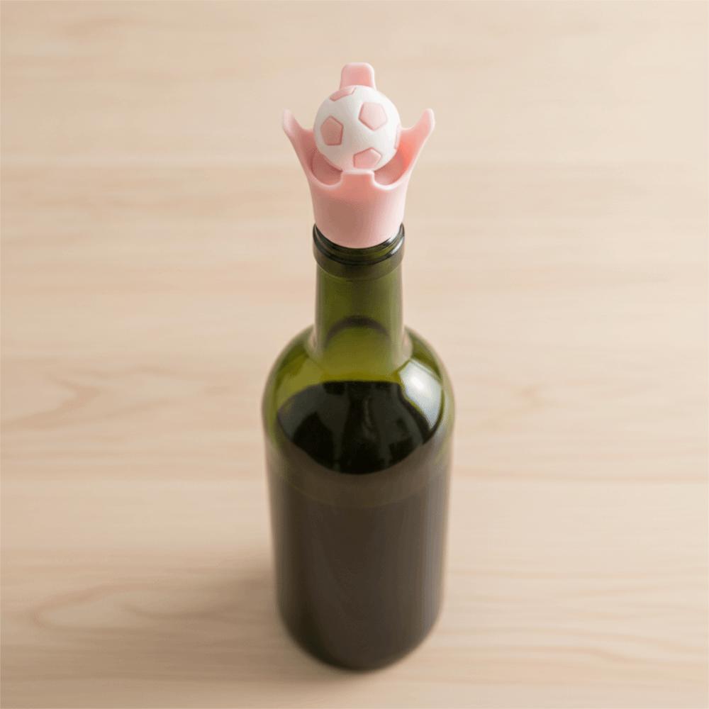 Silicone Soccer Wine Bottle Stopper Dust-Proof Wine Freshness-preserving Stopper Party