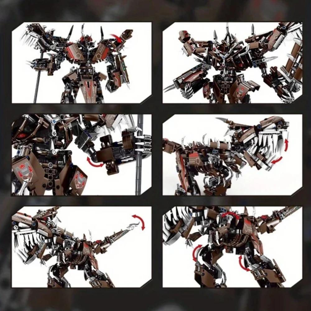 Shape-Shifting Mechanism 2-in-1 Small Particle Building Blocks Toy Gift Assembled Educational Creative DIY Assembly Model