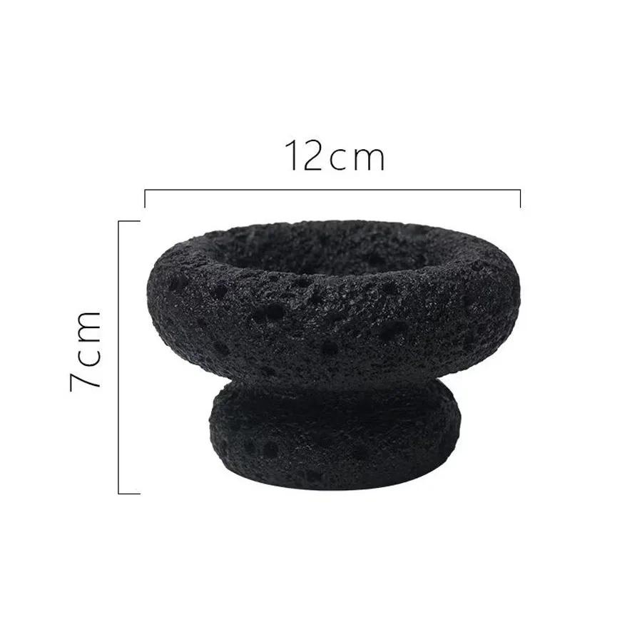 Nordic Ins Aromatherapy Candle Cup Moon Pattern Cement Mini Cactus Flower Pot 2 IN 1 Aromatherapy Candlestick Decorative Tray