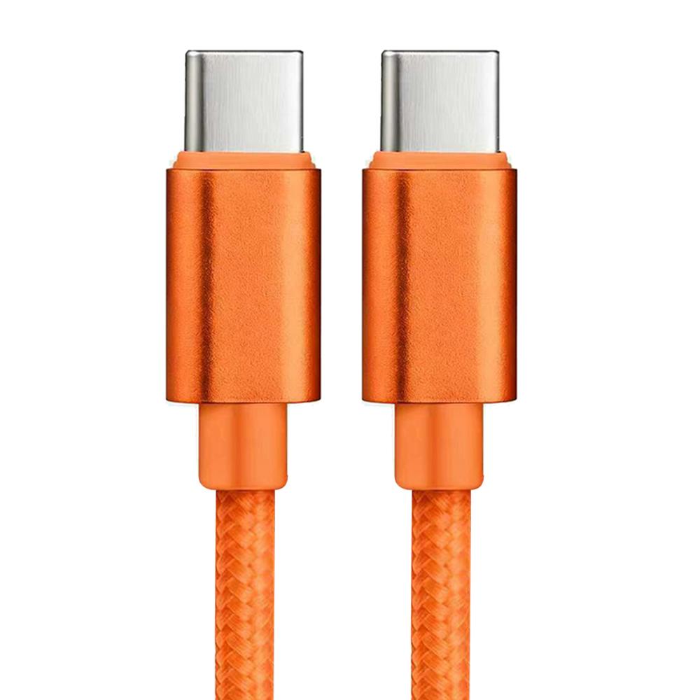 Nylon Braided 60W Type C Wire For iphone 15 16 17 pro max 1m 2m 3m USB C  To Type C Fast Charge Cable for Samsung Xiaomi Huawei