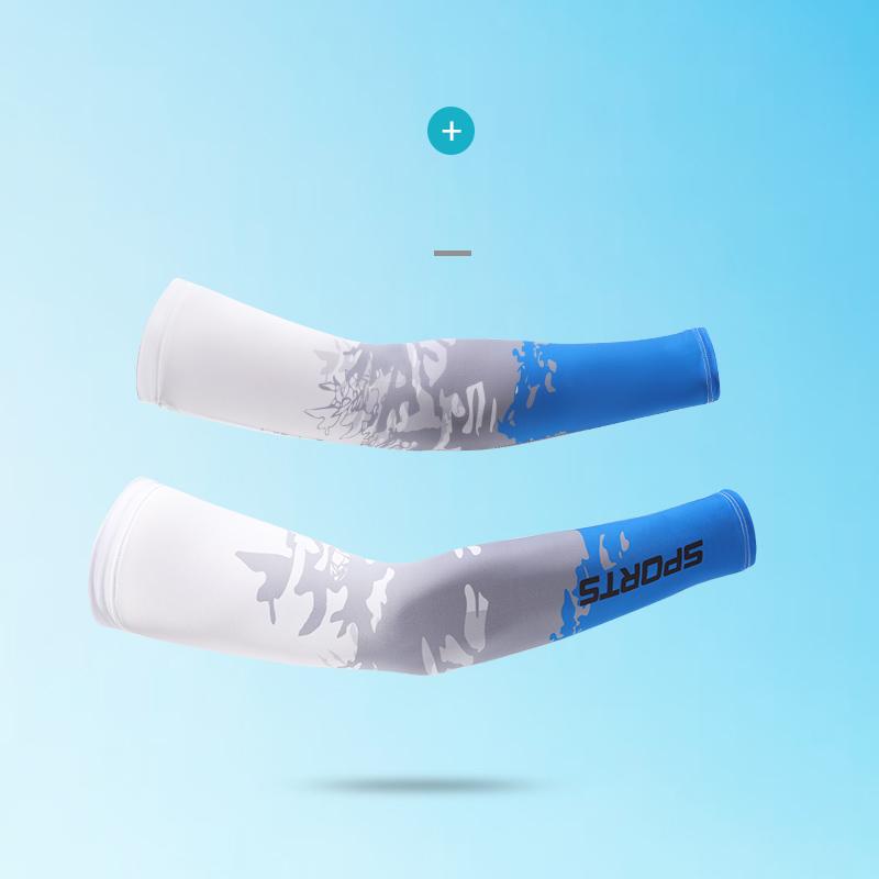 Custom Outdoor Compression Ice Silk Long Gloves Summer Sun Protective Arm Sleeve