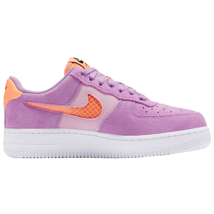 Nike Air Force 1 Wraparound Non-Slip Low-Top Skate Shoes Women sneakers Orange Purple CJ1647-500