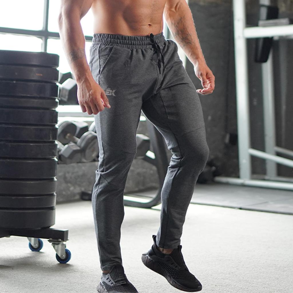 BROKIG Zip Jogger Pants with Double Slim and Perfect for Gym Wear Men's Pockets, Fit, Breathable, Stretch, (Size M, Black)