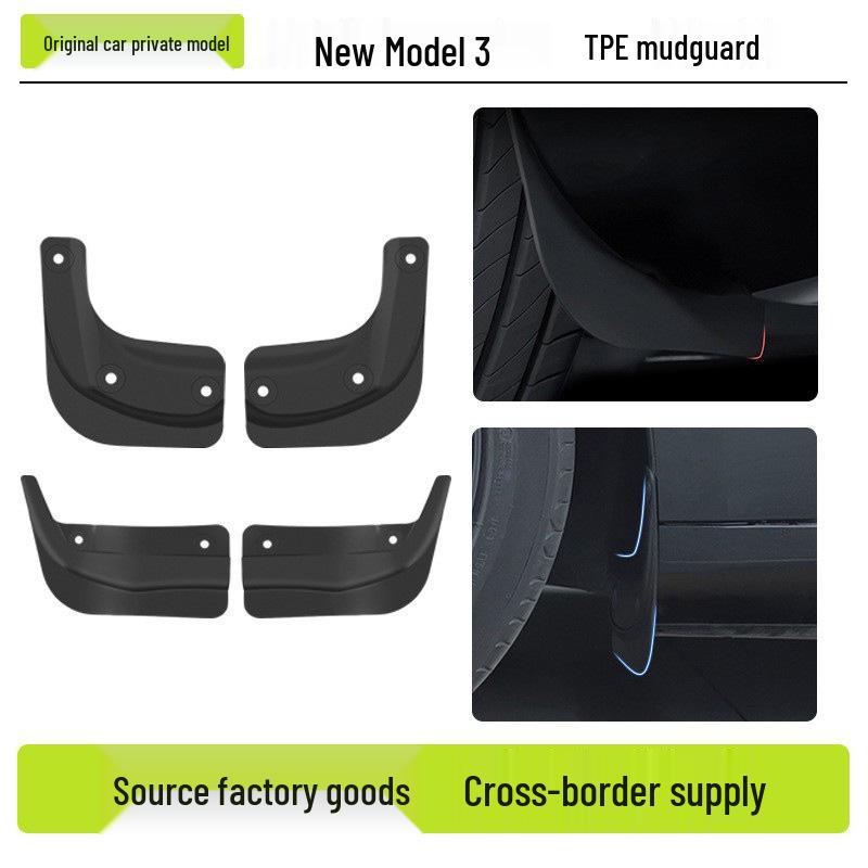 Vylepšené TPE lapače nečistot pro Model 3 Tesla - Přeshraniční příslušenství