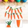 12Pcs Realistic Mini Easter Carrots Handmade Mini Carrot Hanging Pendant  Party Supplies