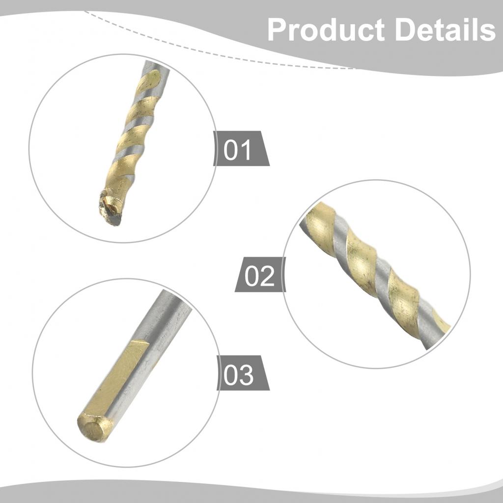 Gold Carbide Tip Drill Bit Multifunctional Wood Metal 1pcs