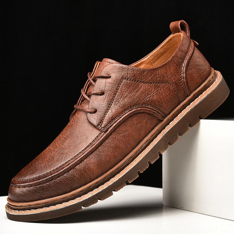Herbst Neueste Herrenschuhe Brogues Freizeitschuhe Herren Echte Lederschuhe Arbeitsstiefel Business Casual Sneaker