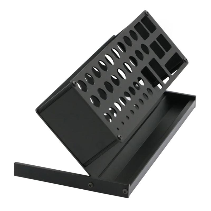 Heavy Duty Metal Desktop Screwdriver Organizers Storage Rack Holder For Tools Accessories Compact Tool Kit Management