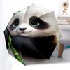 Cute Panda Bamboo Sticker for KidsUmbrella with Cute Design,Portable 3-Fold Compact Umbrella for Men&Women,Valentine's Day Mother's Day Hall