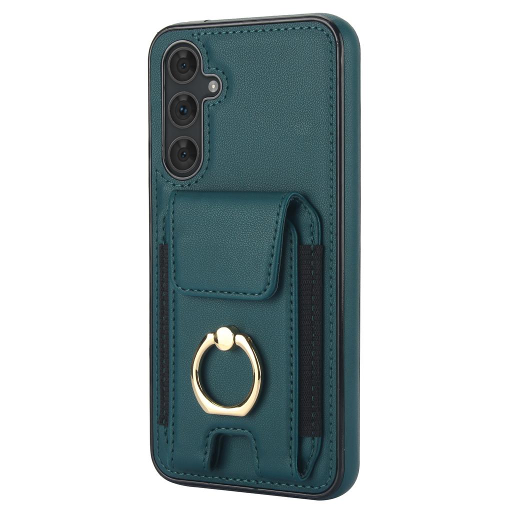 For Samsung Galaxy A54 5G Case Anit-Fall Kickstand Leather + TPU Phone Cover