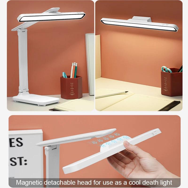 Rechargeable Led Table Lamp Magnetic USB Desk Reading Table Light Eye Protection Study Bedroom Lighting Fold Rotate Night Lights