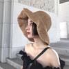 French Vintage Court-style Straw Fisherman Hat, Soft Girl Japanese Lace Straw Hat, Summer Sun Hat for Women