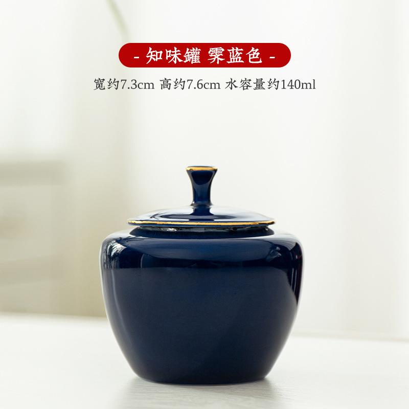 Malá keramická dóza na čaj Uzavíratelná nádoba Dóza na goji bobule Kosmetika Čínský styl Červená dárková krabička Sada Přizpůsobitelné logo