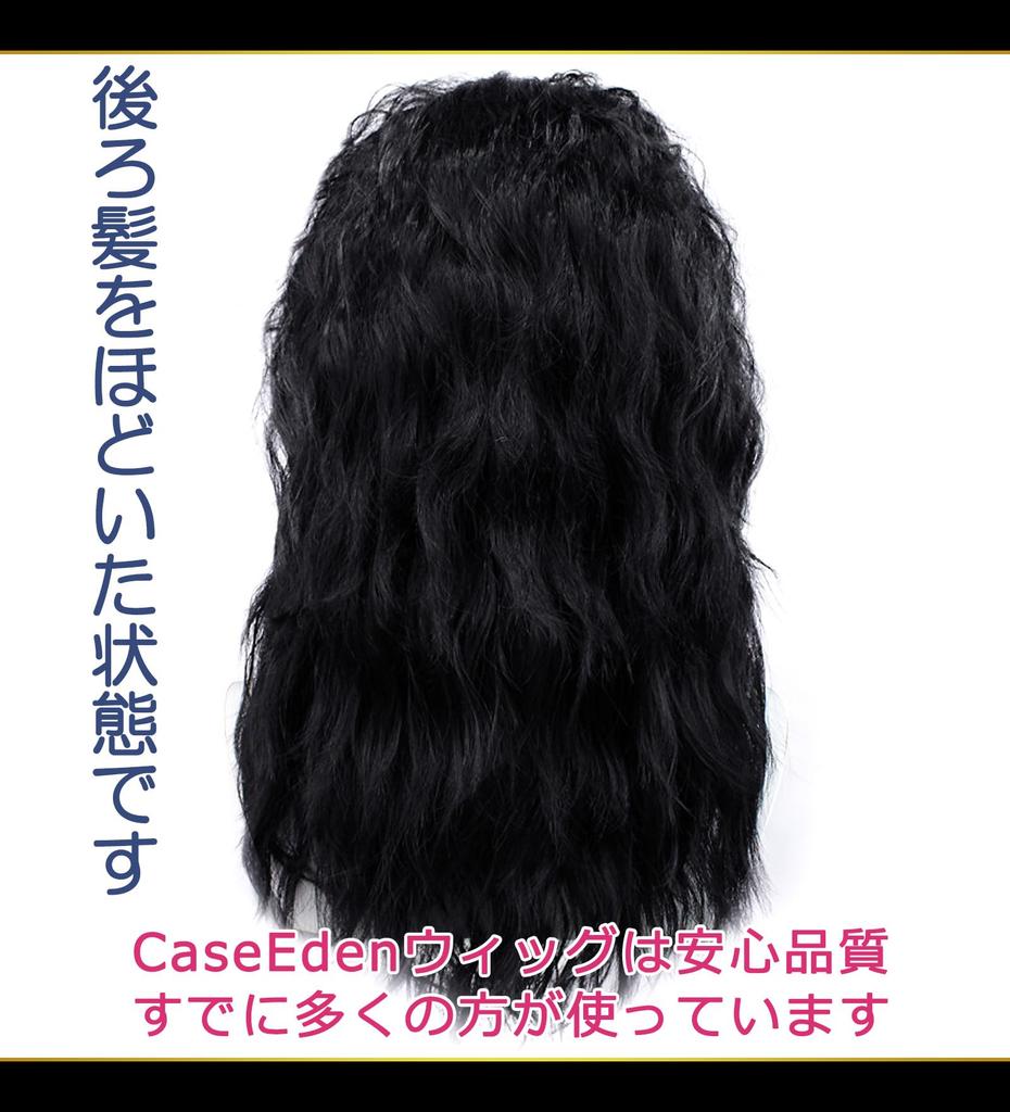 [CaseEden] Cosplay Wig, Full Wig, Heat Resistant, Michael Jackson Style (MJ), Spiral Hair, Spiral Perm, Black, WIG6176
