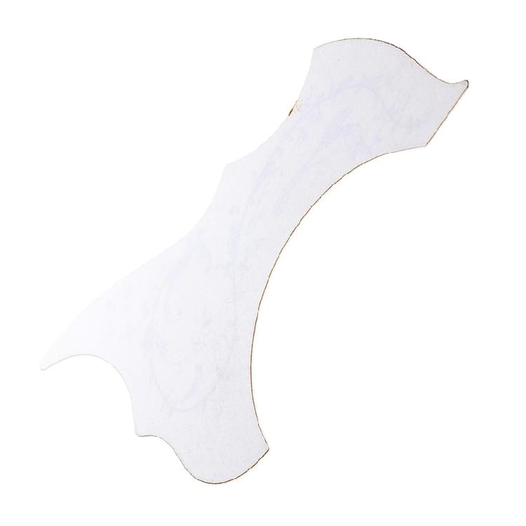 Akustikgitarren-Zubehör Weißes Blumiges PVC-Schlagbrett Langlebige Kleberückseite Oberflächenschutz GQ444A
