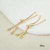 1Pc Bracelet Accessory Adjustable Slider Pull Chains With Zircon For DIY Bracelet Necklace Jewelry Accessories