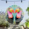 Hanging Wind Chime 25.4cm for Outdoor Garden Decor Spring Summer Dynamic Art Design 360 Rotating Hook No Electricity