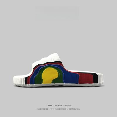 Men'S Slippers Summer New Soft Bottom Fashion Non-Slip Eva Thick Bottom Flip Flops Outdoor Beach