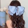 Girls Blue Pink Big Bow Ribbon Hair Clip Elegant Simple Spring Summer Oversized Bow Hair Clips Headband Clips Hair Accessories