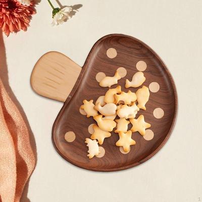 Tallerken av tre til dessert, Frokostbrett, Benkeorganisator, Appetittbrett, Serveringsfat av tre, Mat